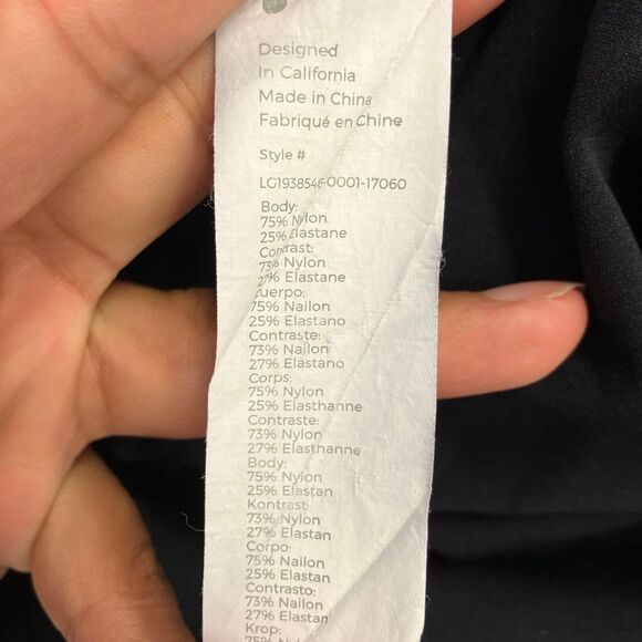 Fabletics motion 365 black athletic leggings with zippers and phone pocket XL #7 - Picture 10 of 11